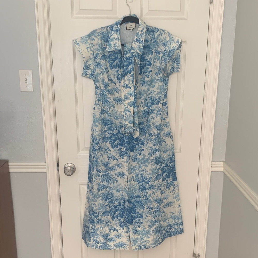 Tuckernuck Chloe dress blue floral